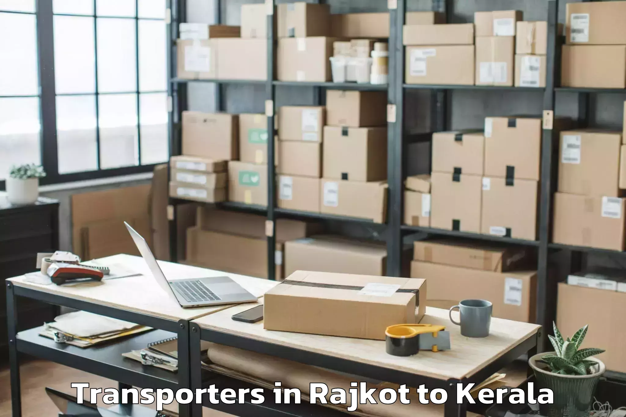 Top Rajkot to Meenachil Transporters Available